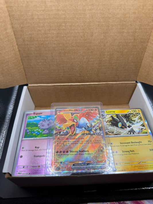 400 Pokemon Card Lot + 30 Holo, Rares, Reverse Foils EX V  In Box